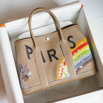 エルメス HERMES 3589-HE1042ZLQH　2021年最新入荷 ガーデンパーティー トートバッグ ハンドバッグ ショッピングバッグ キャンパス