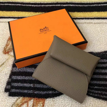 エルメス HERMES 3589-HES19002SH　2021最新入荷 バスティア 小銭入れ カードケース 名刺入れ 二つ折り コンパクト ヴォーエプソン