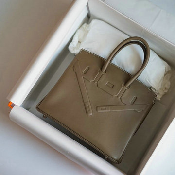 商品名称：エルメス HERMES 063-HBK25HPQHS 2021年最新入荷 シャドーバーキン 25 トップハンドルバッグ トートバッグ ハンドバッグ レディースかばん Barenia革