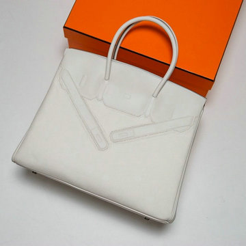 商品名称：エルメス HERMES 063-HBK35HBQBS2021年最新入荷 シャドーバーキン 35 トップハンドルバッグ トートバッグ ハンドバッグ レディースかばん Barenia革