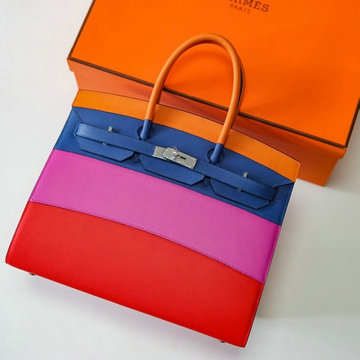 商品名称：エルメス HERMES 063-HBK35SYPC 2021年最新入荷 バーキンバッグ レインボー トップハンドルバッグ トートバッグ ハンドバッグ レディースかばん ヴォーエプソン