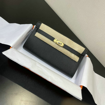 エルメス HERMES 063-HE708SQJBK 2021年最新入荷 ケリー WOC クラッチバッグ 手持ちかばん 2way 斜め掛け ショルダーバッグ チェーンウォレット ヴォーエプソン