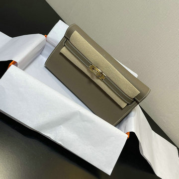 エルメス HERMES 063-HE708SQJDH 2021年最新入荷 ケリー WOC クラッチバッグ 手持ちかばん 2way 斜め掛け ショルダーバッグ チェーンウォレット ヴォーエプソン