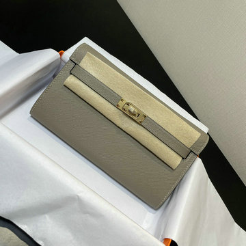 エルメス HERMES 063-HE708SQJLH 2021年最新入荷 ケリー WOC クラッチバッグ 手持ちかばん 2way 斜め掛け ショルダーバッグ チェーンウォレット ヴォーエプソン