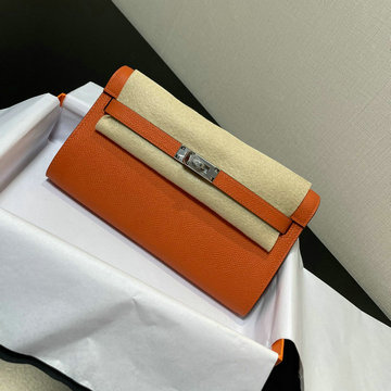 エルメス HERMES 2063-HE708SQYCS 021年最新入荷 ケリー WOC クラッチバッグ 手持ちかばん 2way 斜め掛け ショルダーバッグ チェーンウォレット ヴォーエプソン