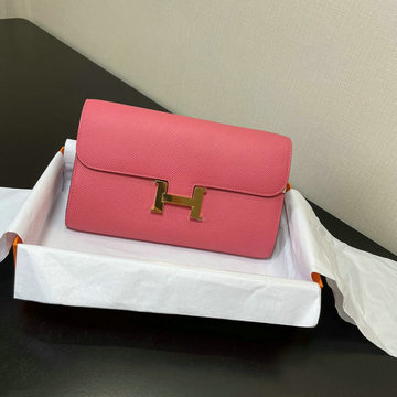 エルメス HERMES 063-HE709SJCF 2021年最新入荷 コンスタンス クラッチバッグ 手持ちかばん 2way 斜め掛け ショルダーバッグ チェーンウォレット ヴォーエプソン