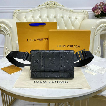 ルイヴィトン LOUISVUITTON 057-M57952　2021年最新入荷 トランク スリングバッグ ウェストバッグ 斜め掛け ショルダーバッグ クロスボディバッグ