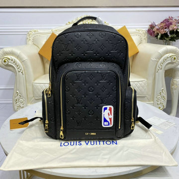 ルイヴィトン LOUISVUITTON 057-M57972　2021年最新入荷 LVXNBA バスケット バックパック メンズ リュックサック リュック ディパックバッグ グレインレザー