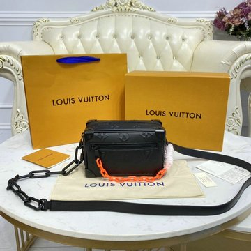 ルイヴィトン LOUISVUITTON 057-M58906　2021年最新入荷 ミニ ソフトトランク 斜め掛け ショルダーバッグ クロスボディバッグ キャリーバッグ トリヨンレザー