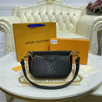 ルイヴィトン LOUISVUITTON 057-M58520　2021年最新入荷 ミュルティ ポシェット アクセソワール ショルダーバッグ ポーチ チェーンウォレット モノグラム アンプラント