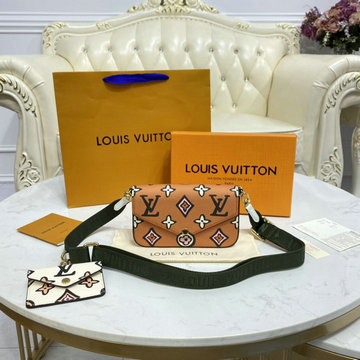 商品名称：ルイヴィトン LOUISVUITTON 057-M80091B　2021年最新入荷 ミュルティ ポシェット フェリシー ポーチ チェーンウォレット ショルダーバッグ モノグラムキャンパス