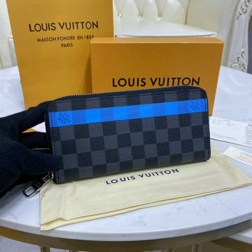 ルイヴィトン LOUISVUITTON 057-N60078　2021年最新入荷 ジッピー オーガナイザー NM ファスナー長財布 ロングウォレット ジッピーウォレット ダミエグラフィットキャンパス