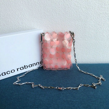 パコ ラバンヌ Paco Rabanne YS-PR118YFH　2021年最新入荷 アイコニック ミニ スパークルバッグ 斜め掛け ショルダーバッグ クロスボディバッグ