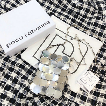 パコ ラバンヌ Paco Rabanne YS-PR118YQY　2021年最新入荷 アイコニック ミニ スパークルバッグ 斜め掛け ショルダーバッグ クロスボディバッグ