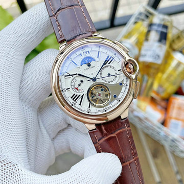 カルティエ CARTIER JS-CAT21002P　2021年最新入荷 ウォッチ メンズ 腕時計 男子用 時計 本革ベルト オートマチック 自動巻き ムーブメント