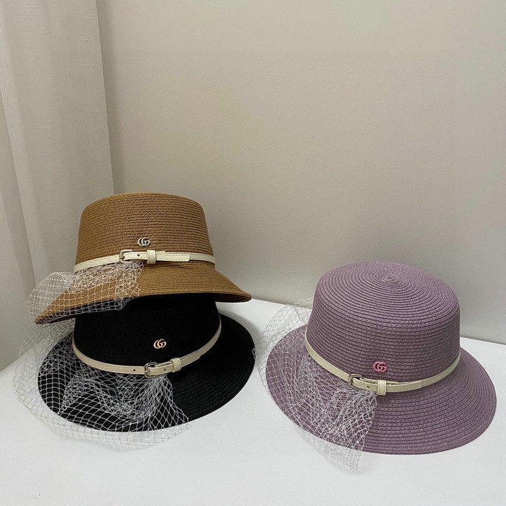 グッチ GUCCI JS-MZGG21021　2021年最新入荷 ボーラー ハット カジュアル 帽子 ストローハット