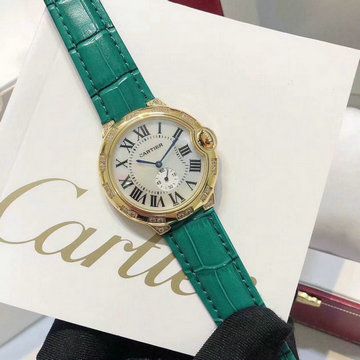 カルティエ CARTIER ZX-CAT21009J　2021年最新入荷 バロン ブルー ドゥ ウォッチ 腕時計 時計 本革ベルト クォーツムーブメント