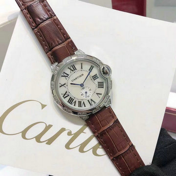 カルティエ CARTIER ZX-CAT21009Y　2021年最新入荷 バロン ブルー ドゥ ウォッチ 腕時計 時計 本革ベルト クォーツムーブメント