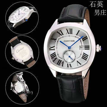 カルティエ CARTIER ZX-CAT210012　2021年最新入荷 ドライブ ドゥ ウォッチ メンズ 腕時計 男性用 時計 本革ベルト クォーツムーブメント