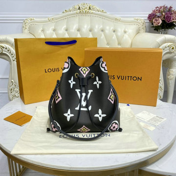 ルイヴィトン LOUISVUITTON 057-M45821　2021年最新入荷 ネオノエ MM バケットバッグ ショルダーバッグ トートバッグ ドローストリングバッグ