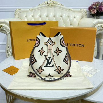 ルイヴィトン LOUISVUITTON 057-M45822　2021年最新入荷 ネオノエ MM バケットバッグ ショルダーバッグ トートバッグ ドローストリングバッグ