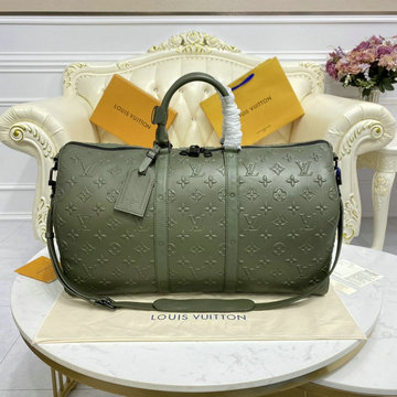 ルイヴィトン LOUISVUITTON 057-M57963　2021年最新入荷 キーポル バンドリエール 50 トラベルバッグ ダッフルバッグ 旅行かばん ボストンバッグ