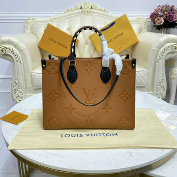 ルイヴィトン LOUISVUITTON 057-M58521　2021年最新入荷 オンザゴー MM ハンドバッグ トートバッグ ママバッグ ショッピングバッグ レディースかばん