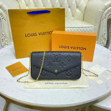 ルイヴィトン LOUISVUITTON 057-M80679　2021年最新入荷 ポシェット フェリシー ポーチ チェーンウォレット ショルダーバッグ モノグラム アンプラント レザー