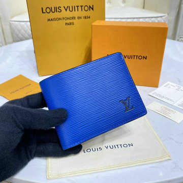 ルイヴィトン LOUISVUITTON 057-M80770　2021年最新入荷 ポルトフォイユ ミュルティプル 二つ折り短財布 ショートウォレット 札入れ カードポケット エピレザー