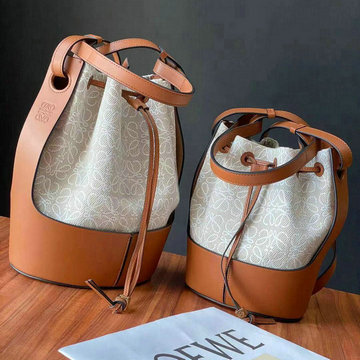 ロエベ LOEWE 99-LE522003DBZ　2021年最新入荷 balloon バルーン バゲットバッグ トートバッグ ハンドバッグ 2way ショルダーバッグ ドローストリングバッグ