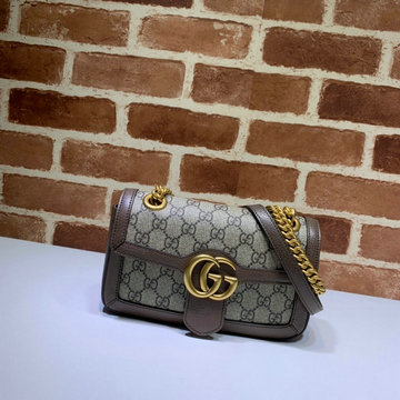 商品名称：グッチ GUCCI 057-GG446744XK　2021年最新入荷 GGマーモント ミニ キルティング 斜め掛け ショルダーバッグ クロスボディバッグ チェーンバッグ レディースかばん