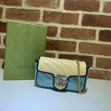 グッチ GUCCI 057-GG574969PLX　2021年最新入荷 GGマーモント 斜め掛け ショルダーバッグ クロスボディバッグ レディースかばん カーフスキン