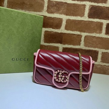 商品名称：グッチ GUCCI 057-GG574969QJH　2021年最新入荷 GGマーモント 斜め掛け ショルダーバッグ クロスボディバッグ レディースかばん カーフスキン