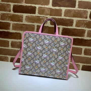 商品名称：グッチ GUCCI 057-GG605614XF　2021年最新入荷 チルドレンズ ウサギ プリント トップハンドルバッグ トートバッグ ハンドバッグ レディースかばん