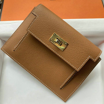 商品名称：エルメスHERMES 2021最新入荷 ケリー ポケット コンパクト 二つ折り短財布 ウォレット 手持ちかばん 小銭入れ ヴォーエプソン