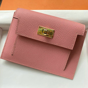 エルメスHERMES 3589-HES20006JQF 2021最新入荷 ケリー ポケット コンパクト 二つ折り短財布 ウォレット 手持ちかばん 小銭入れ ヴォーエプソン
