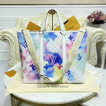 ルイヴィトン LOUISVUITTON 057-M45754　2021年最新入荷 ウィークエンド トート GM トートバッグ ハンドバッグ ショルダーバッグ レディースかばん ウォーターカラー