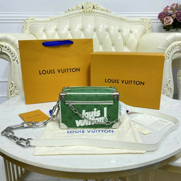 ルイヴィトン LOUISVUITTON 057-M80816　2021年最新入荷 ミニ ソフトトランク 斜め掛け ショルダーバッグ クロスボディバッグ キャリーバッグ モノグラム キャンバス