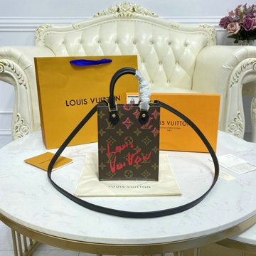 ルイヴィトン LOUISVUITTON 057-M80839　2021年最新入荷 プティット サックプラ トップハンドルバッグ トートバッグ 2way ショルダーバッグ モノグラムキャンパス