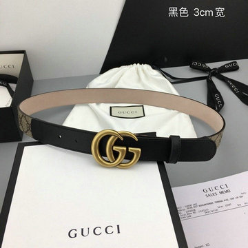 商品名称：グッチ GUCCI 057-GG400593P　2021年最新入荷 GGマーモント ベルト ダブルG バックル ワイドベルト カーフレザー