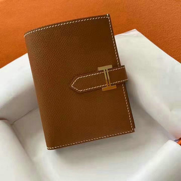 エルメスHERMES 063-HES20003SSJZ　2021最新入荷 ベアン 二つ折り短財布 ショートウォレット 札入れ 小銭入れ カードケース ヴォーエプソン