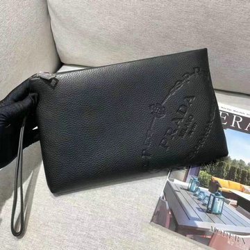 プラダ PRADA 025-PD0152X　2021年最新入荷 ストラップ付き 手持ちかばん クラッチバッグ メンズかばん ポーチ カーフレザー