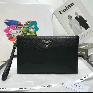 プラダ PRADA 025-PD0152Z　2021年最新入荷 ストラップ付き 手持ちかばん クラッチバッグ メンズかばん ポーチ カーフレザー