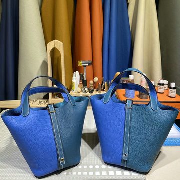 エルメス HERMES 3589-HPT0026PLLL 2021年最新入荷 ピコタン バケットバッグ トートバッグ ハンドバッグ ショッピングバッグ レディースかばん トリヨン