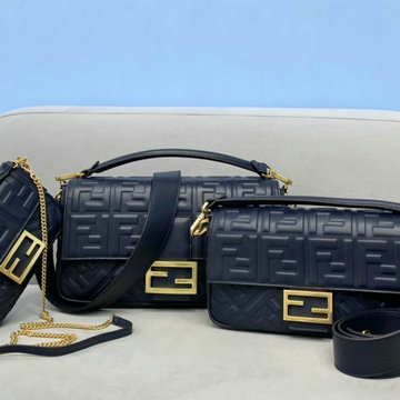 フェンディ FENDI 168-FD0135BL　2021年最新入荷 バゲット 1997 トップハンドルバッグ 2way 斜め掛け ショルダーバッグ ラムスキン レディースかばん