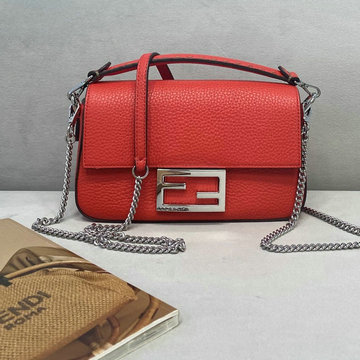フェンディ FENDI 168-FD306SRD　2021年最新入荷 バゲット トップハンドルバッグ 2way 斜め掛け ショルダーバッグ カーフレザー レディースかばん