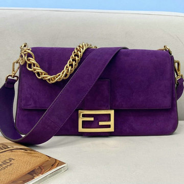 フェンディ FENDI 168-FD308LRZ　2021年最新入荷 バゲット トップハンドルバッグ 2way 斜め掛け ショルダーバッグ スエード レディースかばん