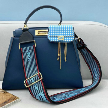 フェンディ FENDI 168-FD2121ML　2021年最新入荷 ピーカブー トートバッグ トップハンドルバッグ ハンドバッグ カーフレザー