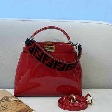 フェンディ FENDI 168-FD2590QRD　2021年最新入荷 ピーカブー トートバッグ トップハンドルバッグ ハンドバッグ 2way 斜め掛け ショルダーバッグ カーフレザー