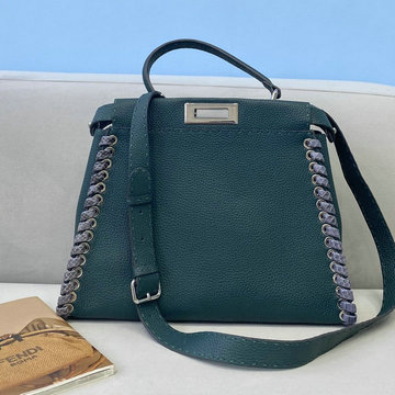 フェンディ FENDI 168-FD5291MMG　2021年最新入荷 ピーカブー トートバッグ トップハンドルバッグ ハンドバッグ 2way 斜め掛け ショルダーバッグ カーフレザー